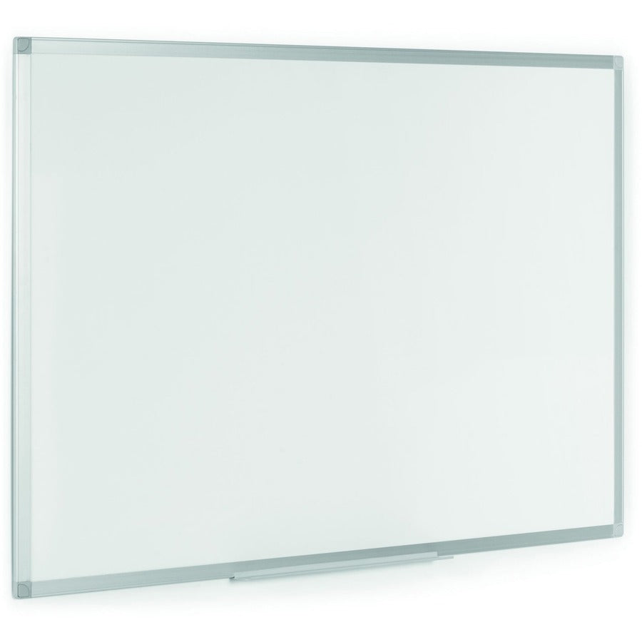 MasterVision Ayda Porcelain Dry Erase Board - 24" (2 ft) Width x 18" (1.5 ft) Height - White Porcelain Surface - Aluminum Frame - Rectangle - Horizontal/Vertical - Magnetic - 1 Each