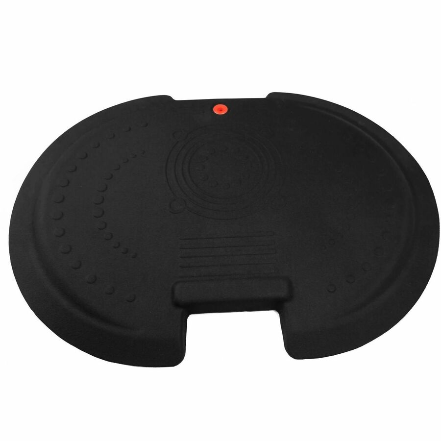 36" Length x 26" Width x 2" Depth x 2" Thickness - Rectangular - Polyester, Polyurethane - Black - 1 Each