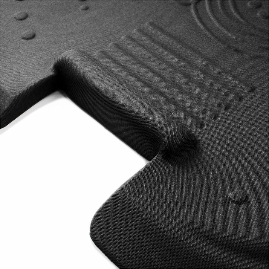 36" Length x 26" Width x 2" Depth x 2" Thickness - Rectangular - Polyester, Polyurethane - Black - 1 Each