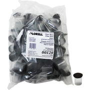 Lorell Sleeve Floor Protectors, Clear, Transparent, 1.38" Diameter, 1.9" Height, 100/Bag