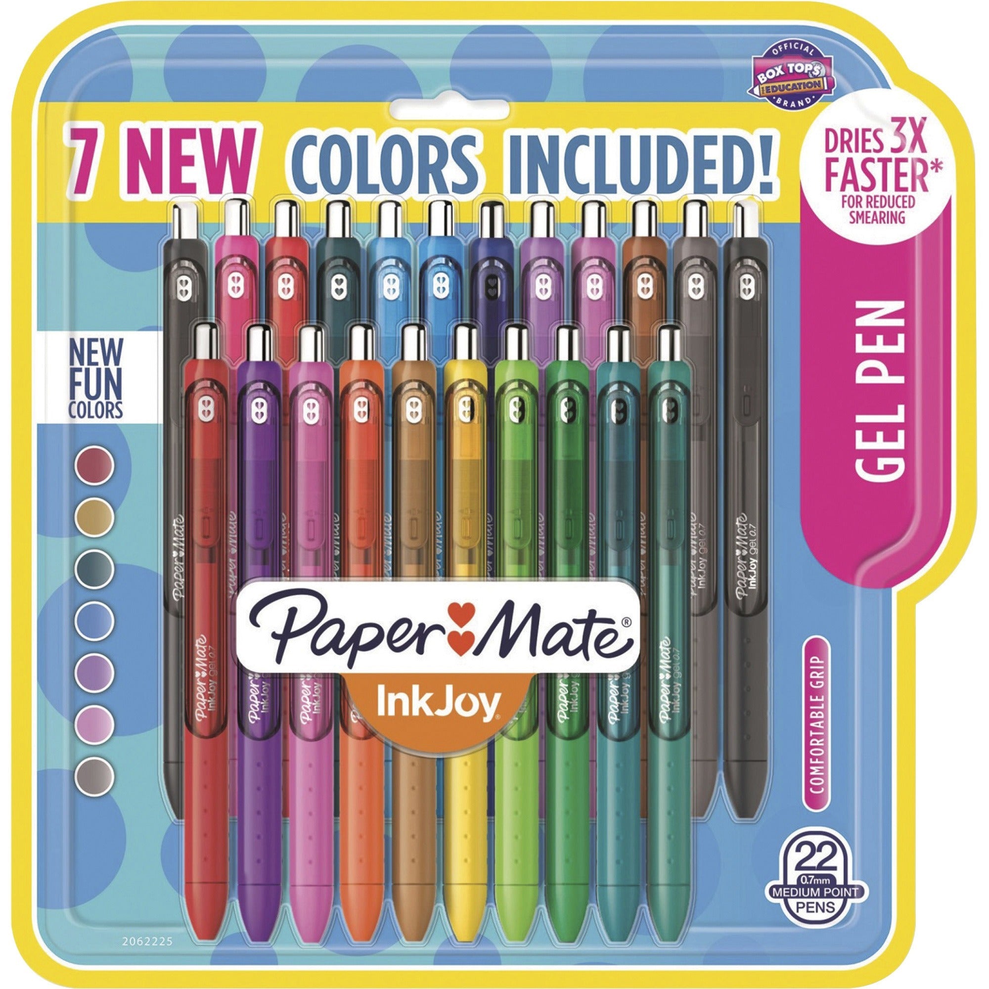 0.7 mm Pen Point - Assorted Ink - Gel-based - 22 / Pack