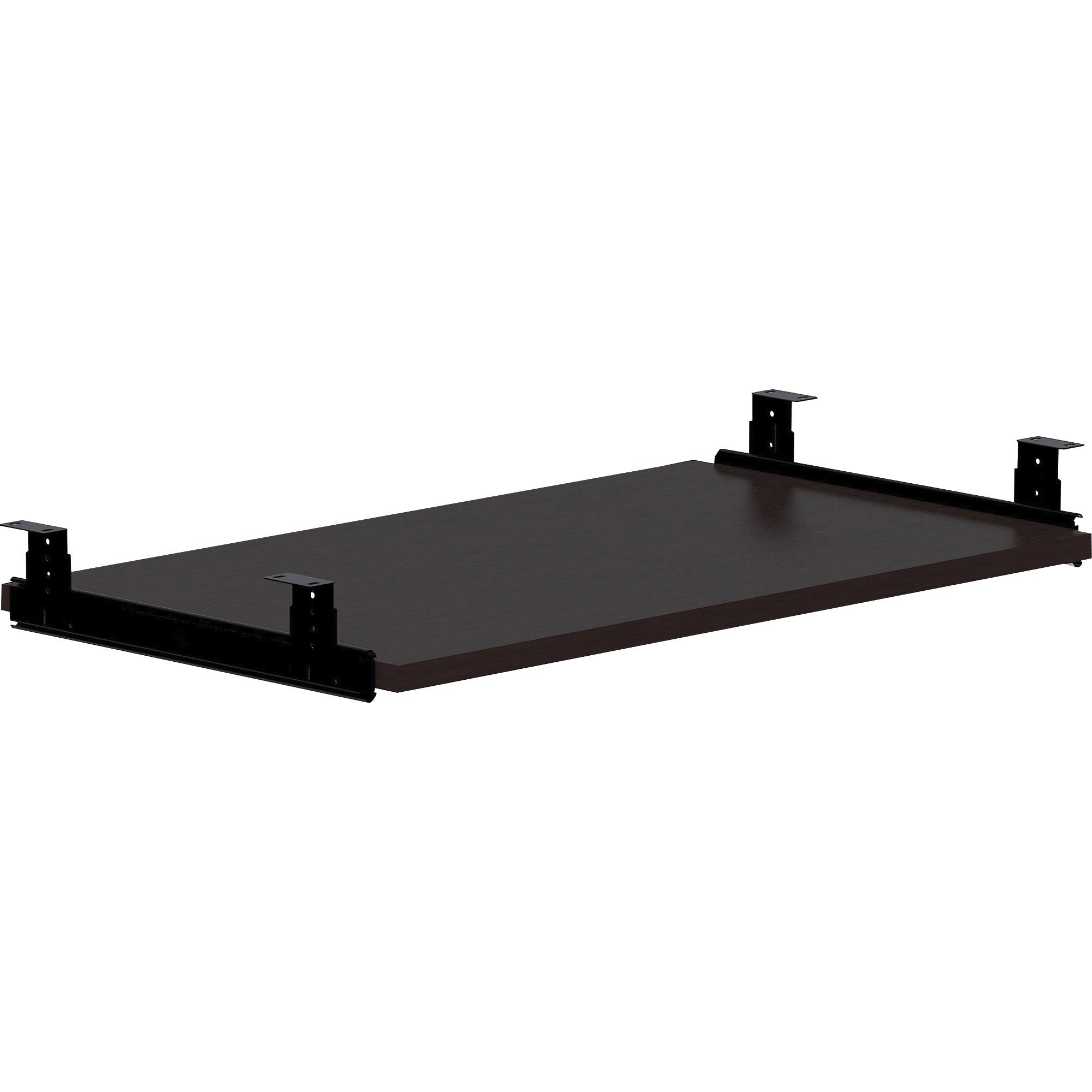 Lorell Universal Keyboard Tray - 0.7" Height x 26" Width x 15" Depth - Finish: Espresso - 1 Each