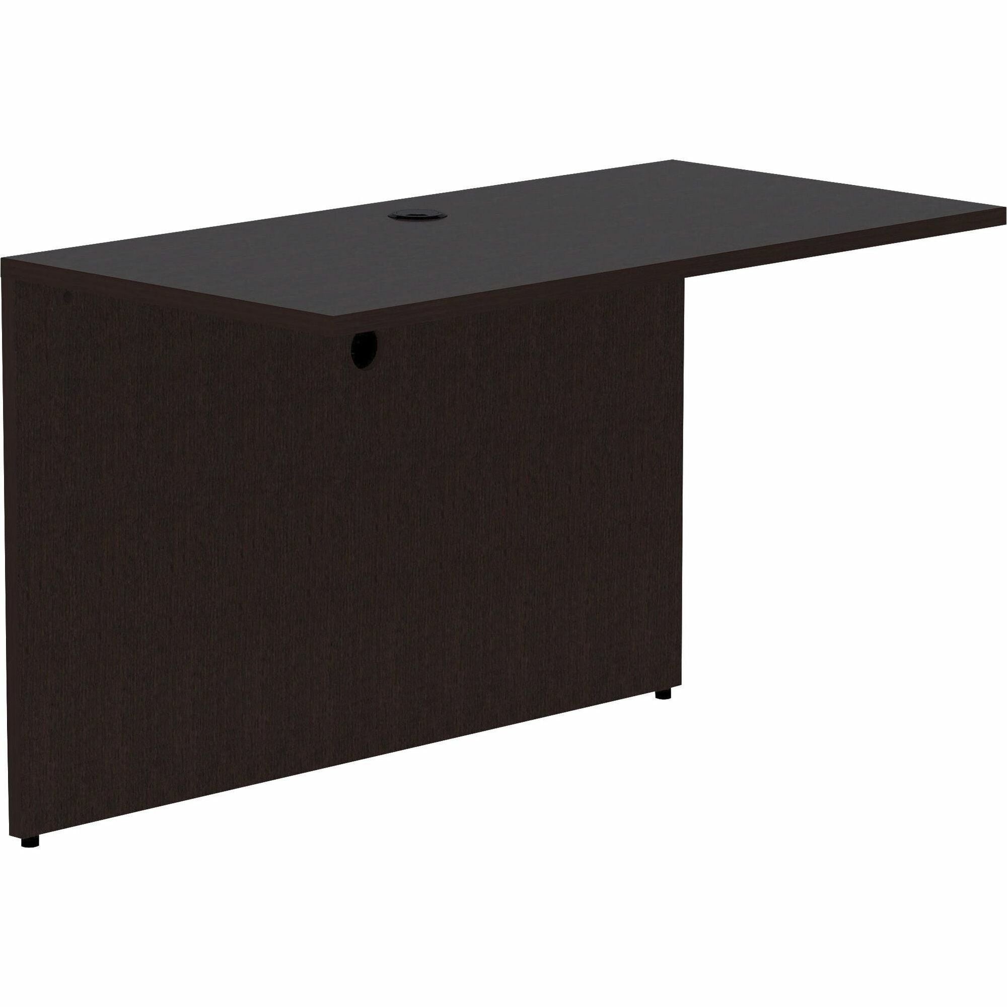 Lorell Essentials Series Bridge - 29.5" Height x 48" Width x 24" Depth Bridge, x 1" Thickness Top - Finish: Espresso - 1 Each