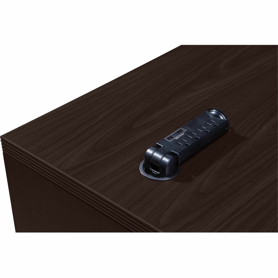 Lorell Essentials Series Bridge - 29.5" Height x 48" Width x 24" Depth Bridge, x 1" Thickness Top - Finish: Espresso - 1 Each
