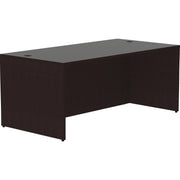 Lorell Essentials Series Rectangular Desk Shell - 29.5" Height x 48" Width x 30" Depth Desk Shell, x 1" Thickness Top - Finish: Espresso - 1 Each
