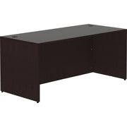 Lorell Essentials Series Rectangular Desk Shell - 29.5" Height x 66" Width x 30" Depth Desk Shell, x 1" Thickness Top - Finish: Espresso - 1 Each