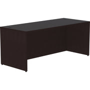 Lorell Essentials Series Rectangular Desk Shell - 29.5" Height x 70.9" Width x 29.5" Depth Desk Shell, x 70.9" Width x 29.5" Depth x 1" Thickness - Finish: Espresso - 1 Each