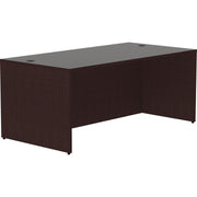 Lorell Essentials Series Rectangular Desk Shell - 29.5" Height x 70.9" Width x 35.4" Depth Desk Shell, x 70.9" Width x 35.4" Depth x 1" Thickness Top - Finish: Espresso - 1 Each