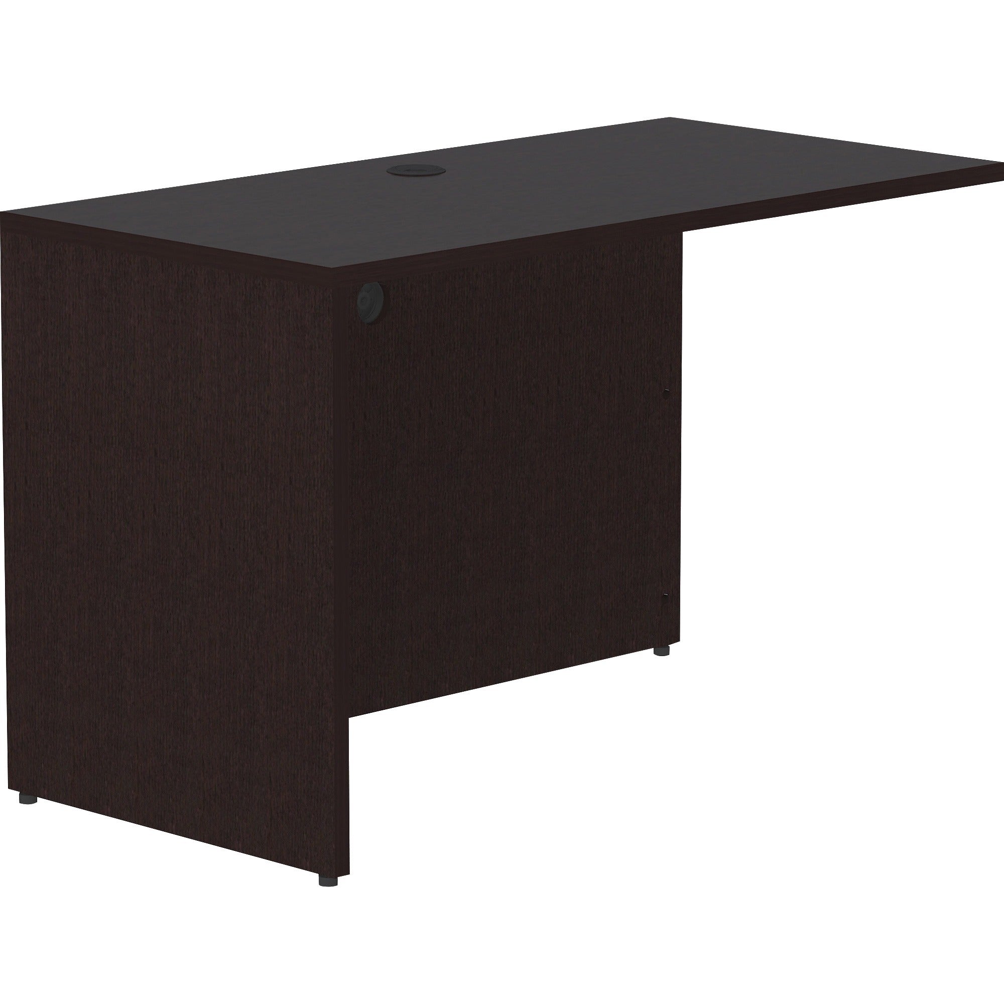 Lorell Essentials Series Return Shell - 29.5" Height x 48" Width x 24" Depth Return Shell, x 1" Thickness Top - Finish: Espresso - 1 Each