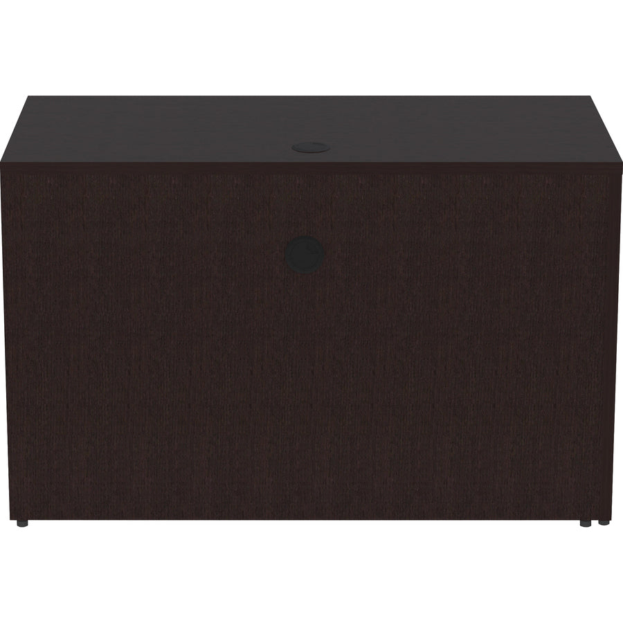 Lorell Essentials Series Return Shell - 29.5" Height x 48" Width x 24" Depth Return Shell, x 1" Thickness Top - Finish: Espresso - 1 Each