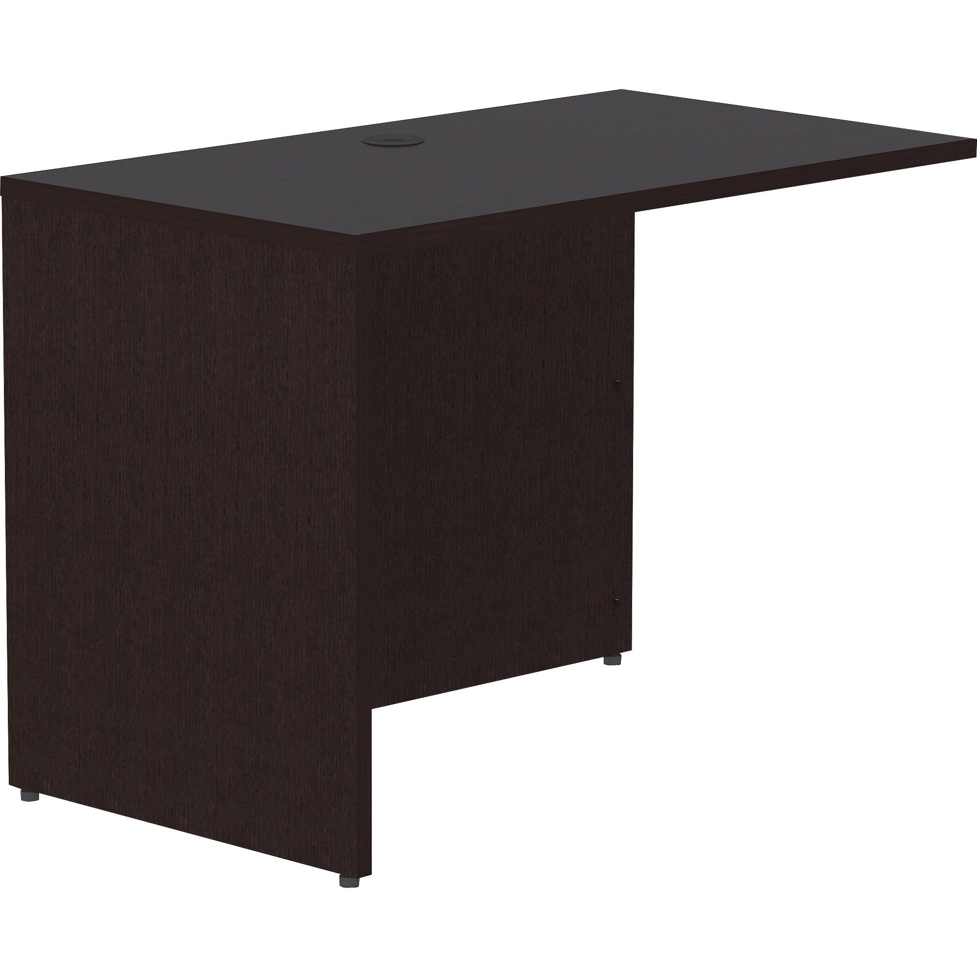 Lorell Essentials Series Return Shell - 29.5" Height x 42" Width x 24" Depth Return Shell, x 1" Thickness Top - Finish: Espresso - 1 Each