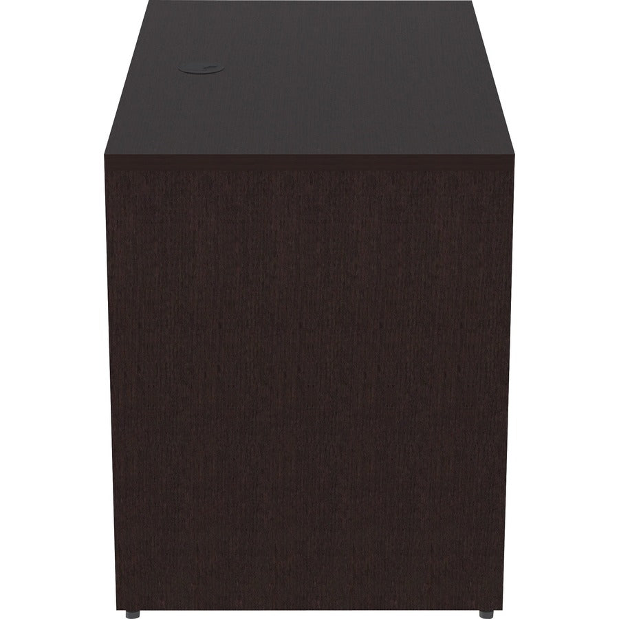 Lorell Essentials Series Return Shell - 29.5" Height x 42" Width x 24" Depth Return Shell, x 1" Thickness Top - Finish: Espresso - 1 Each