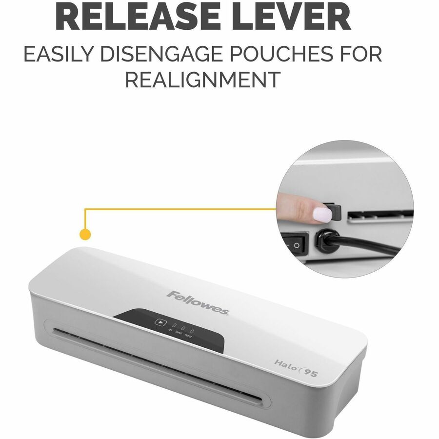Pouch - 9.50" Lamination Width - 0.2 mil Lamination Thickness - Release Lever - 3" Height x 13.5" Width x 4.4" Depth