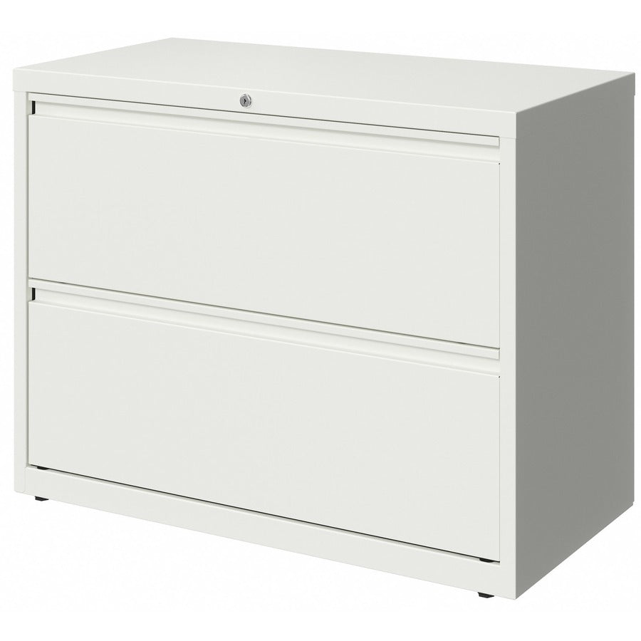 Lorell Fortress Series Lateral File, 2-Drawer, Lateral, Steel, White, 18.6" W x 28" D x 36" H, 1 Each