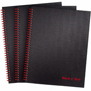 Black n' Red Hardcover Twinwire Business Notebook
