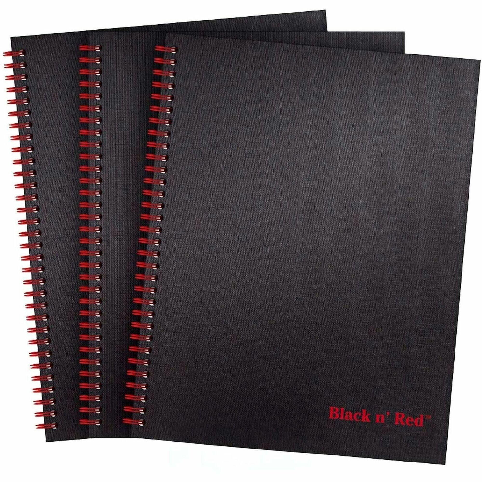 Black n' Red Hardcover Twinwire Business Notebook