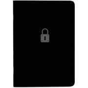 Rediform Password Notebook - 64 Pages - Sewn - 0.40" Height x 3.5" Width x 5" Length - Black Cover - Compact, Flexible Cover, Bilingual Format, Note Section - Recycled - 1 Each