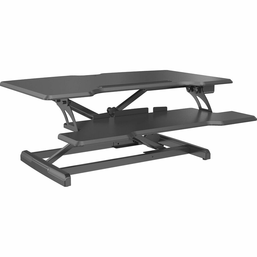 Lorell Electric Desk Riser with Wireless Device Charging