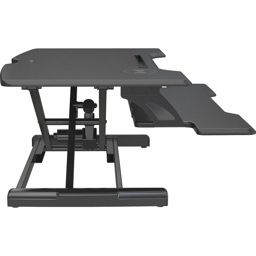 Lorell Electric Desk Riser with Wireless Device Charging