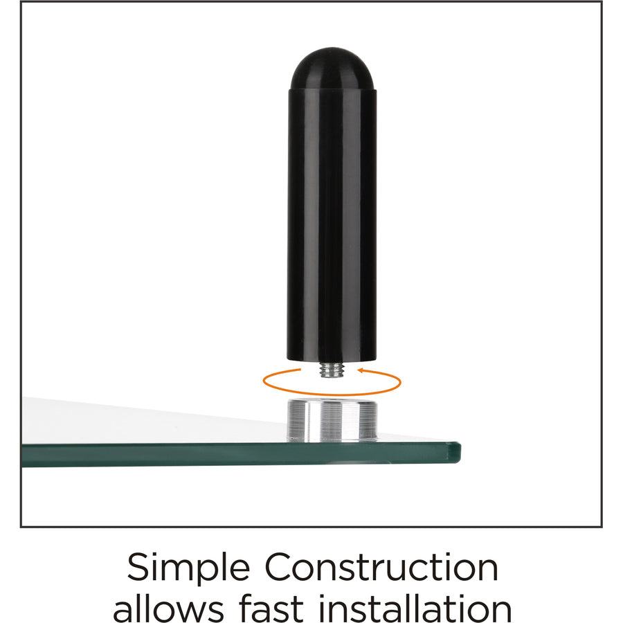 Lorell 4-leg Single-Shelf Monitor Stand