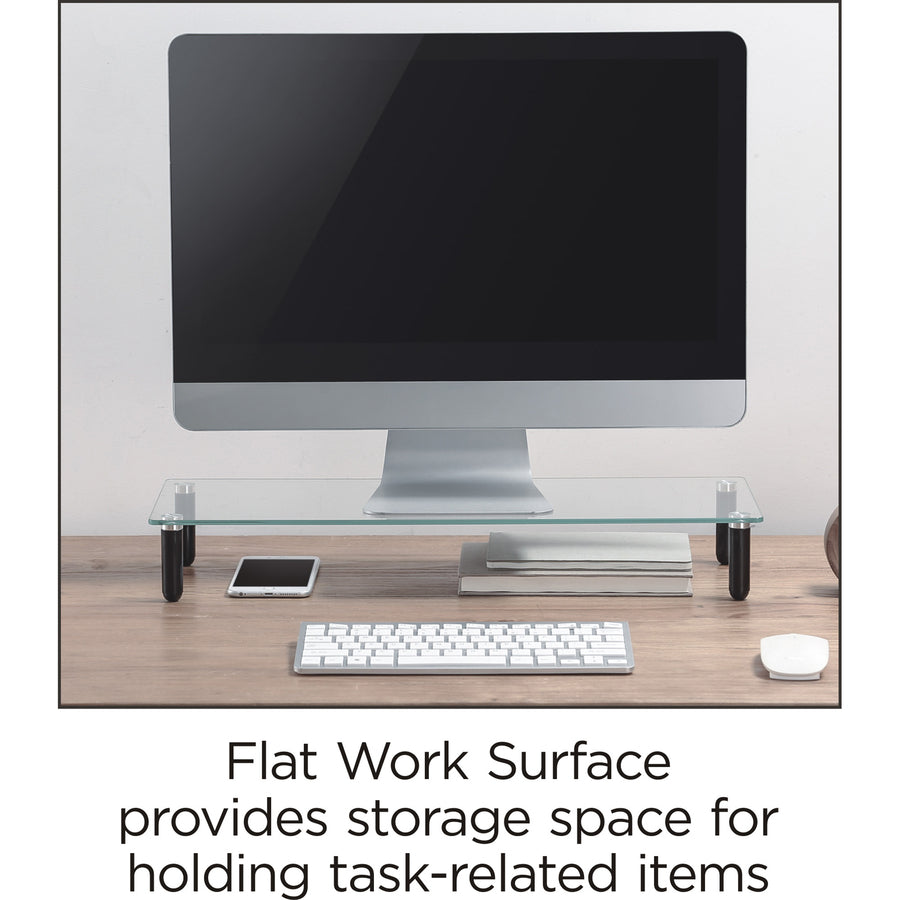 Lorell 4-leg Single-Shelf Monitor Stand