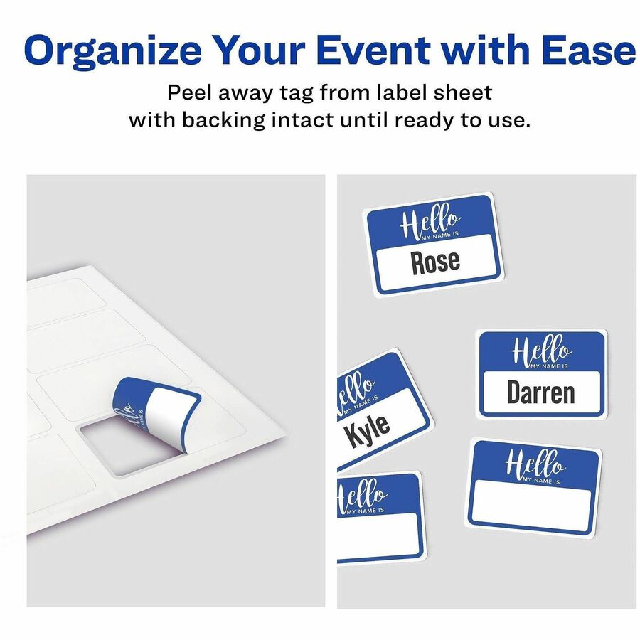 Avery&reg; Self-Adhesive Name Tags