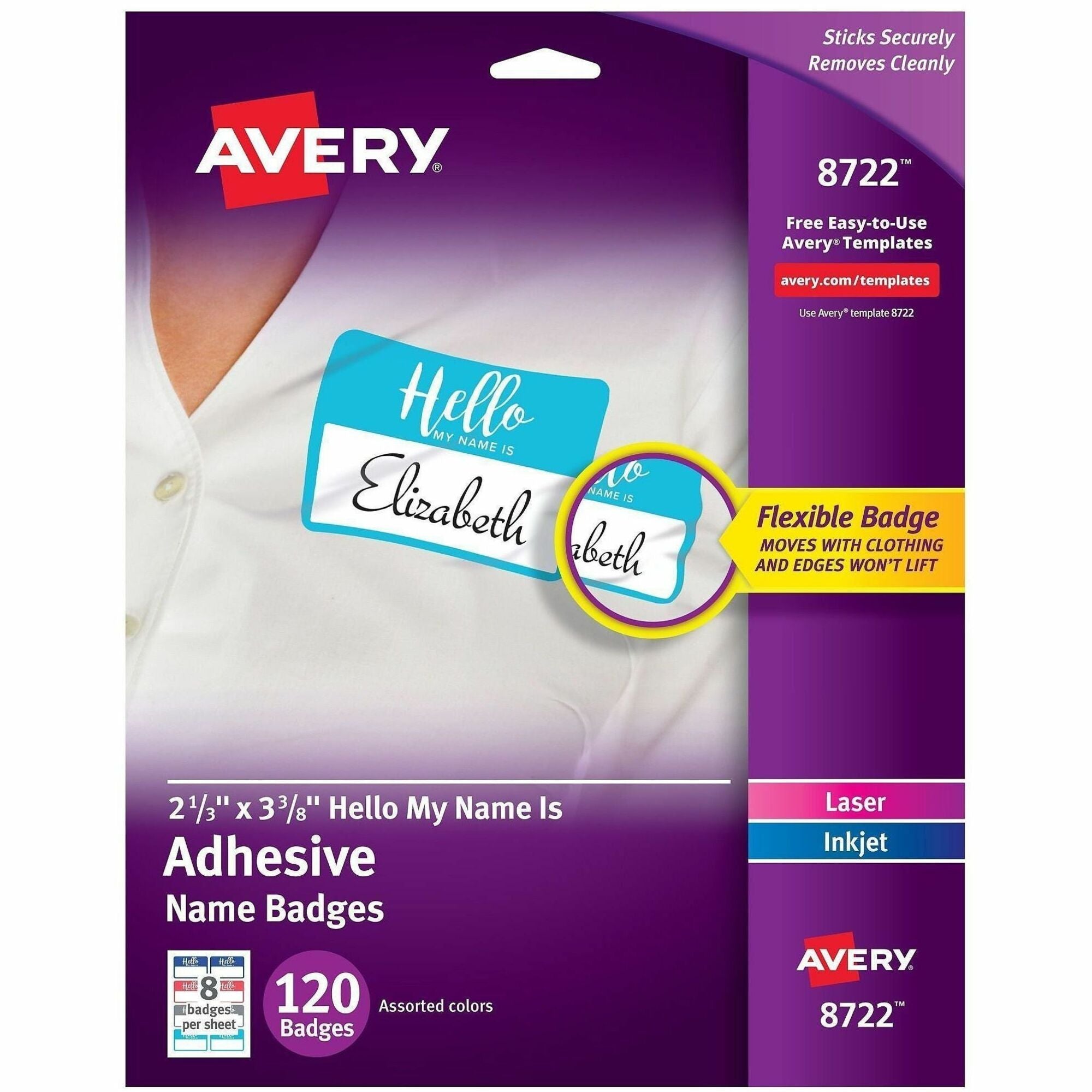 Avery&reg; Self-Adhesive Name Tags