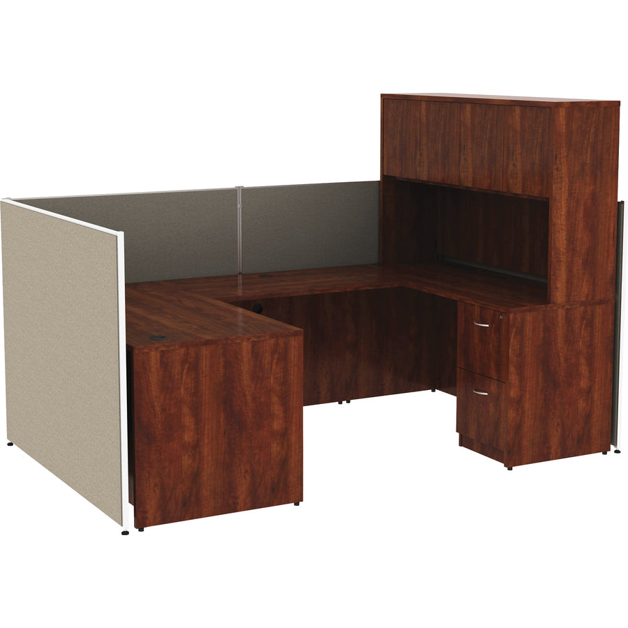 Lorell Panel System Partition Fabric Panel - 30" Width x 48" Height - Fabric, Steel - Gray - 1 Each