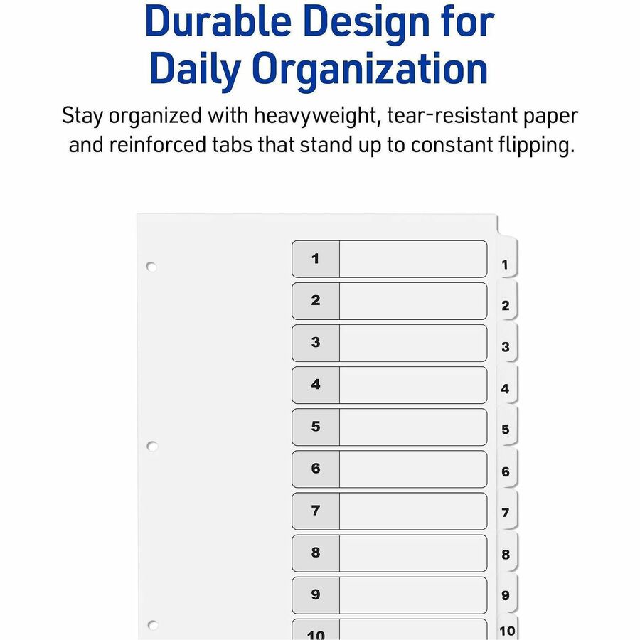 Avery Dividers, 10 Tabs, Ready Index (6 Sets of 11823)