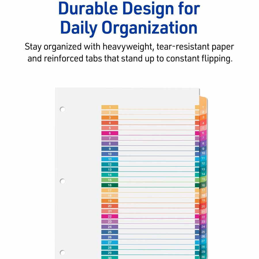 Avery 1-31 Dividers, 31 Tabs, Ready Index (6 Sets of 11831)
