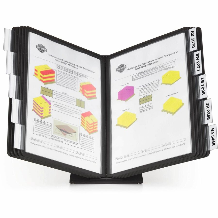 Table - Support A4 8.50" x 11" Media - Sturdy, Rugged, Anti-glare, Non Expandable - Black - 1 Each