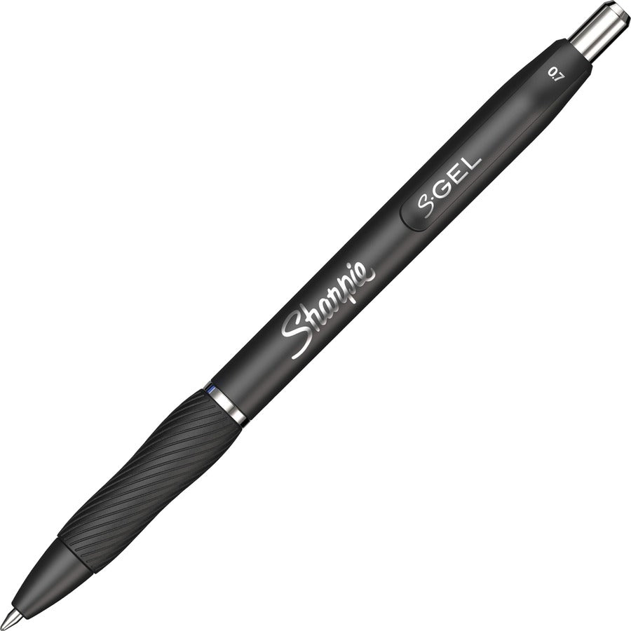 Sharpie S-Gel Pens - 0.7 mm Pen Point - Retractable - Black Ink - Gel-based - 1 Dozen