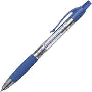 Integra Retractable 0.7mm Gel Pen - 0.7 mm Medium Pen Point - Retractable - Blue Ink - Gel-based - Blue Barrel - 1 Dozen