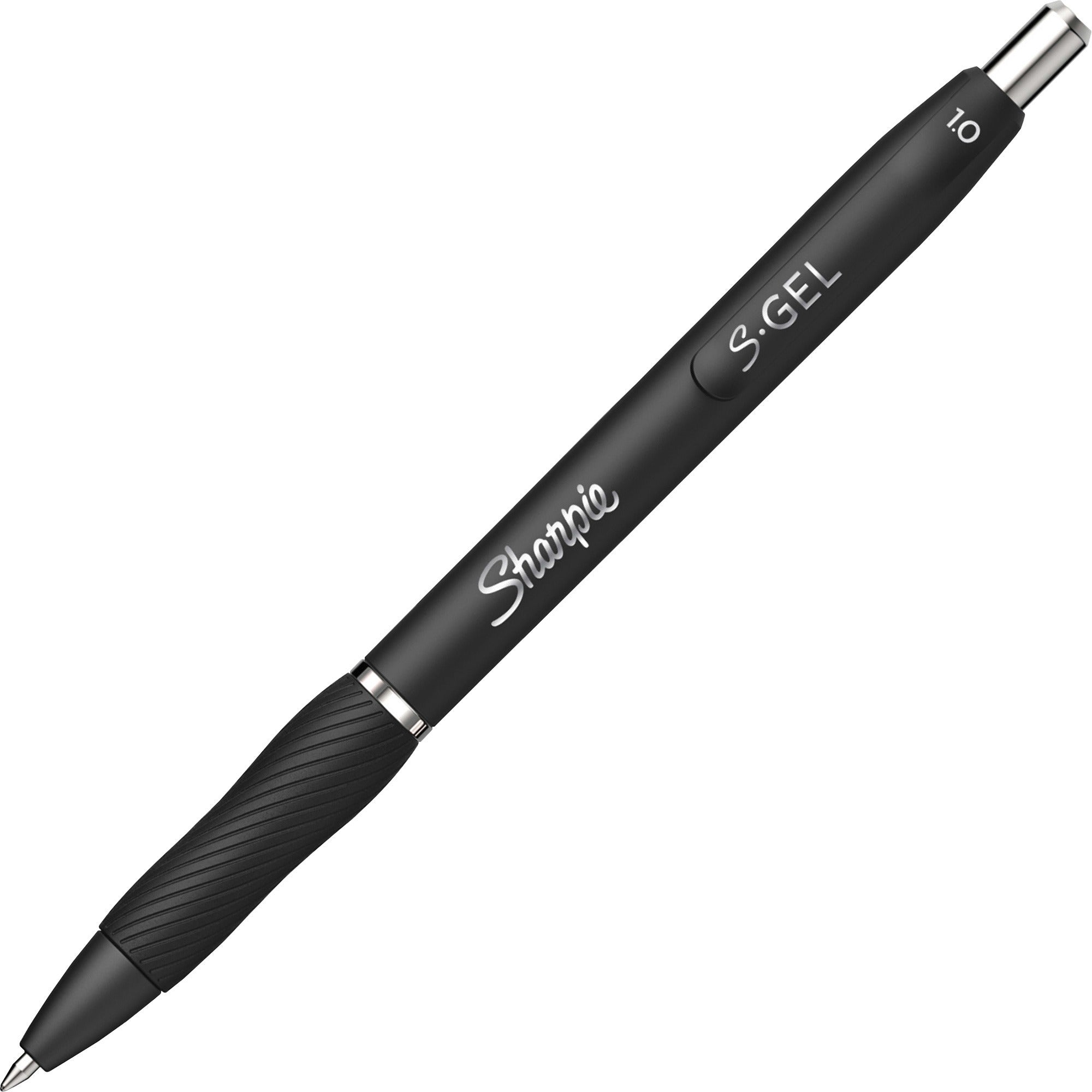 Sharpie S-Gel Pens - 1 mm Pen Point - Retractable - Black Ink - Gel-based - 1 Box
