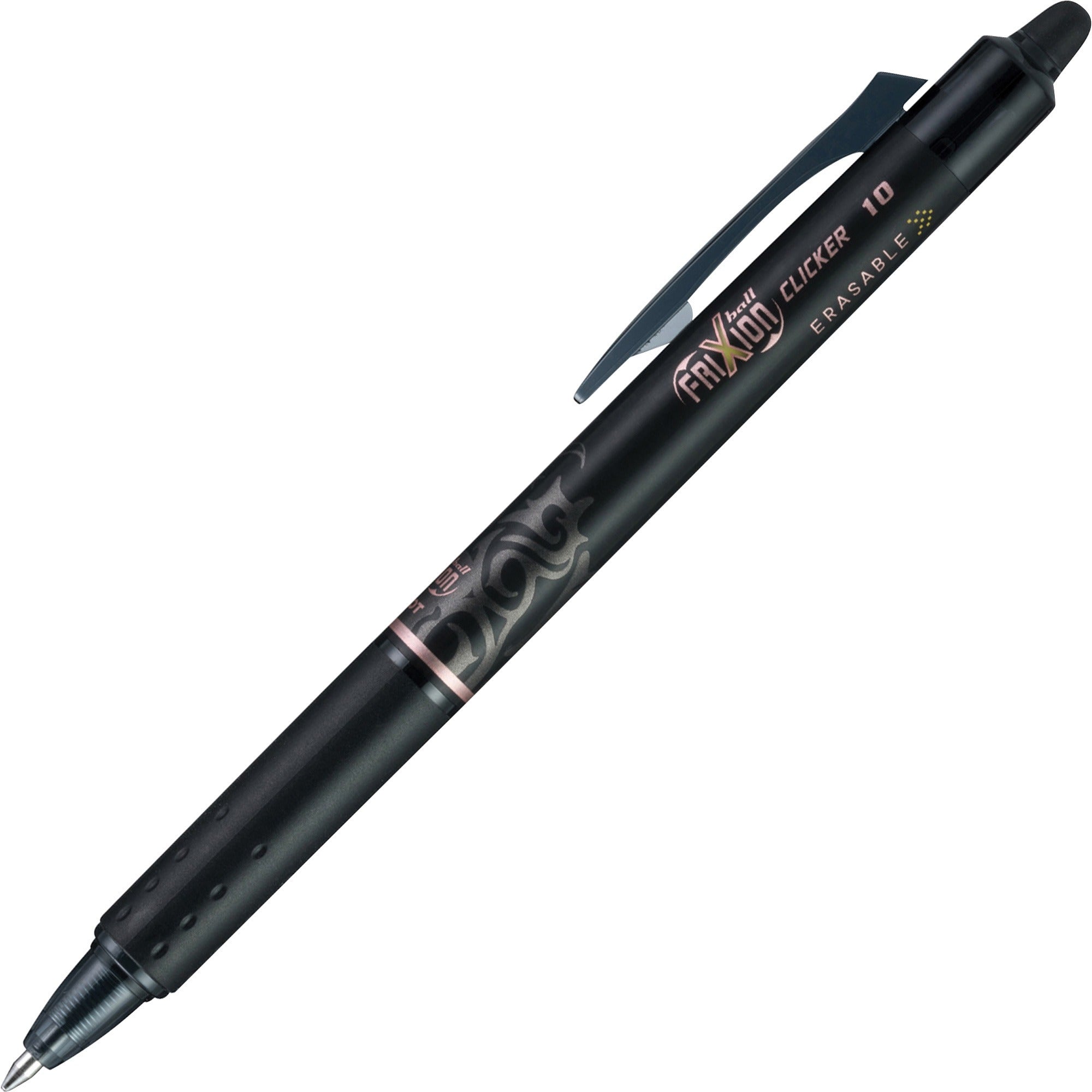 Pilot Erasable & Retractable Gel Pen - 1 mm Bold Pen Point - Refillable - Retractable - Erasable - Black Ink - Gel-based - Writing, Document - 1 Dozen