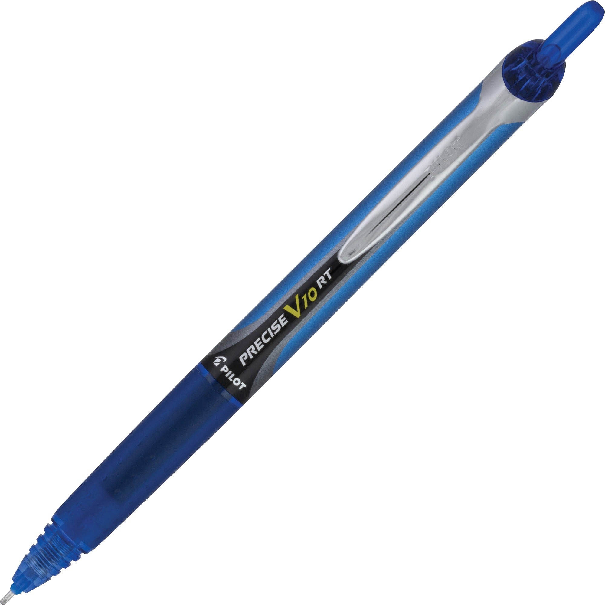 Pilot Retractable Rolling Ball Pens - 0.1 mm Bold Pen Point - Retractable - Blue Ink - Writing - 1 Dozen