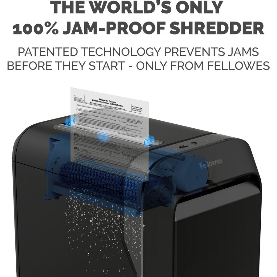 Micro Cut - 20 Per Pass - for shredding Paper, Credit Card, Paper Clip, Staples, Junk Mail - 0.156" x 0.500" Shred Size - P-4 - 7 ft/min - 9" Throat - 20 Minute Run Time - 8 gal Wastebin Capacity - Black