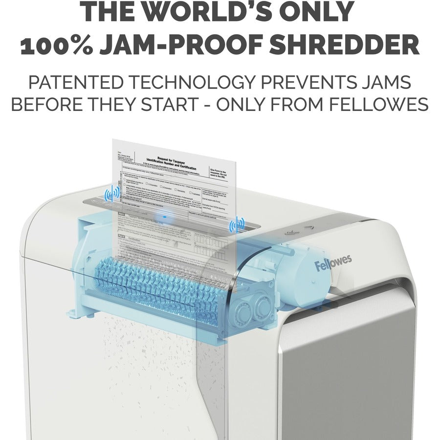 Micro Cut - 20 Per Pass - for shredding Paper, Credit Card, Paper Clip, Staples, Junk Mail - 0.156" x 0.500" Shred Size - P-4 - 7 ft/min - 9" Throat - 20 Minute Run Time - 8 gal Wastebin Capacity - White