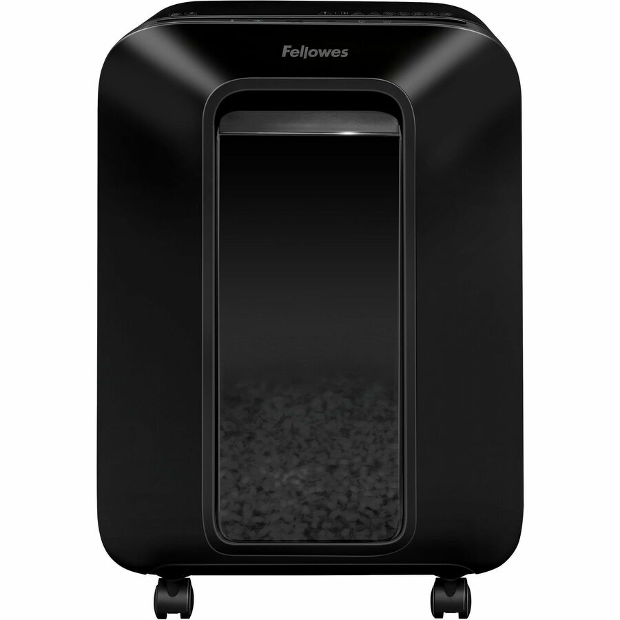 Micro Cut - 12 Per Pass - for shredding Paper, Paper Clip, Credit Card, Staples - 0.156" x 0.500" Shred Size - P-4 - 9 ft/min - 9" Throat - 10 Minute Run Time - 6 gal Wastebin Capacity - Black
