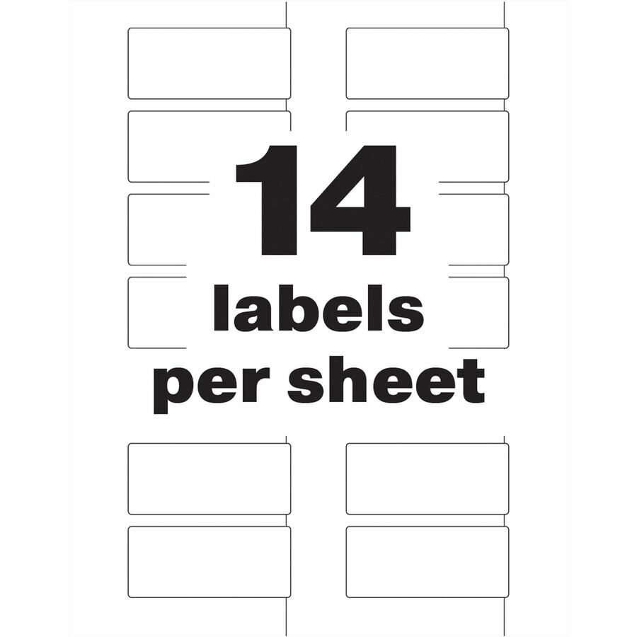 Avery&reg; PermaTrack Tamper-Evident Asset Tag Labels - 1.25" Length x 2.75" Width - Rectangular - Matte White - 1 Pack