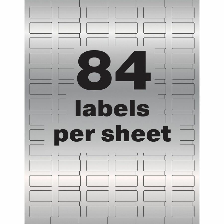 Avery&reg; PermaTrack Metallic Asset Tag Labels, 1/2" x 1" , 672 Asset Tags