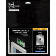 Avery&reg; PermaTrack Metallic Asset Tag Labels, 2" x 3-3/4" , 64 Asset Tags