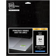Waterproof - 1/2" Width x 1" Length - Permanent Adhesive - Rectangle - Laser - Matte White - Matte - Film - Water Resistant - 84 / Sheet - 84 Total Sheets - 672 Total Label(s) - 1 Pack