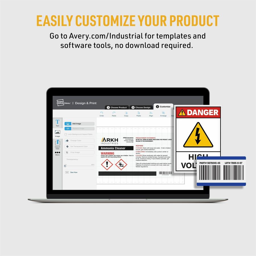 Avery&reg; PermaTrack Durable White Asset Tag Labels, 3/4" x 1-1/2" , 320 Asset Tags