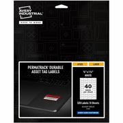 Avery&reg; PermaTrack Durable White Asset Tag Labels, 3/4" x 1-1/2" , 320 Asset Tags