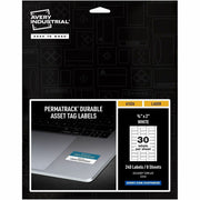 Waterproof - 3/4" Width x 2" Length - Permanent Adhesive - Rectangle - Laser - Matte White - Matte - Film - Water Resistant - 30 / Sheet - 30 Total Sheets - 240 Total Label(s) - 1 Pack