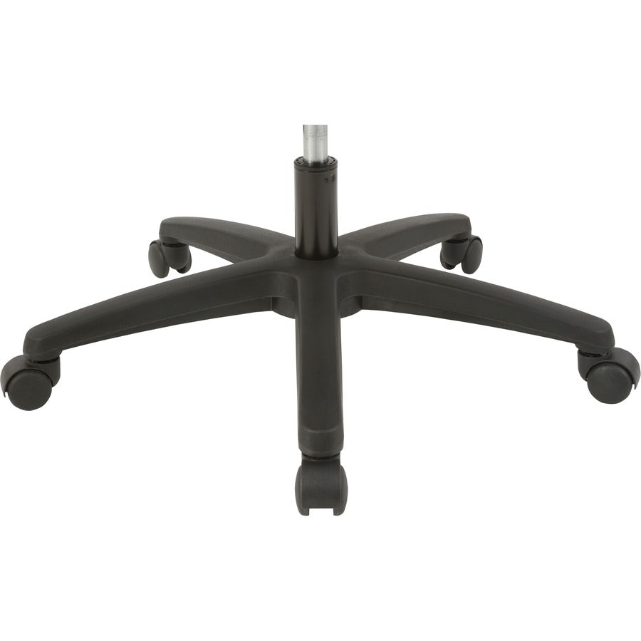 Lorell Mesh Mid-Back Task Chair - Mesh Seat Material - Mesh Back Material - Mid Back - 5-star Base - Black - 1 Each