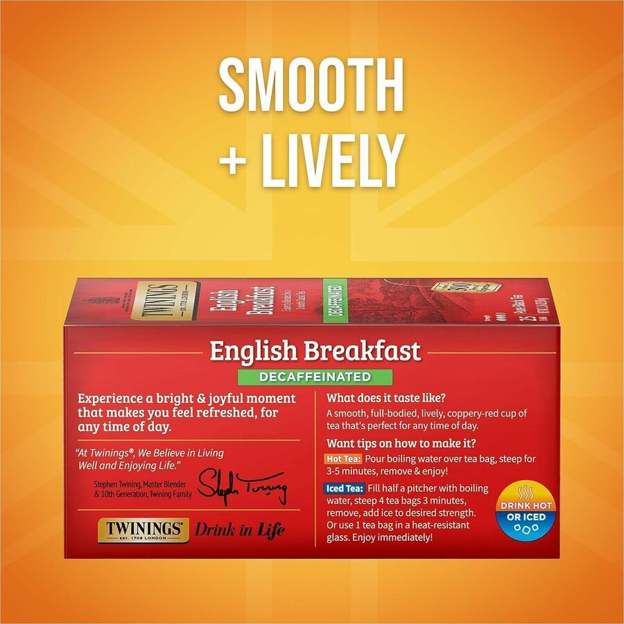 Black Tea - 1.8 oz - Decaffeinated - 25 / Box