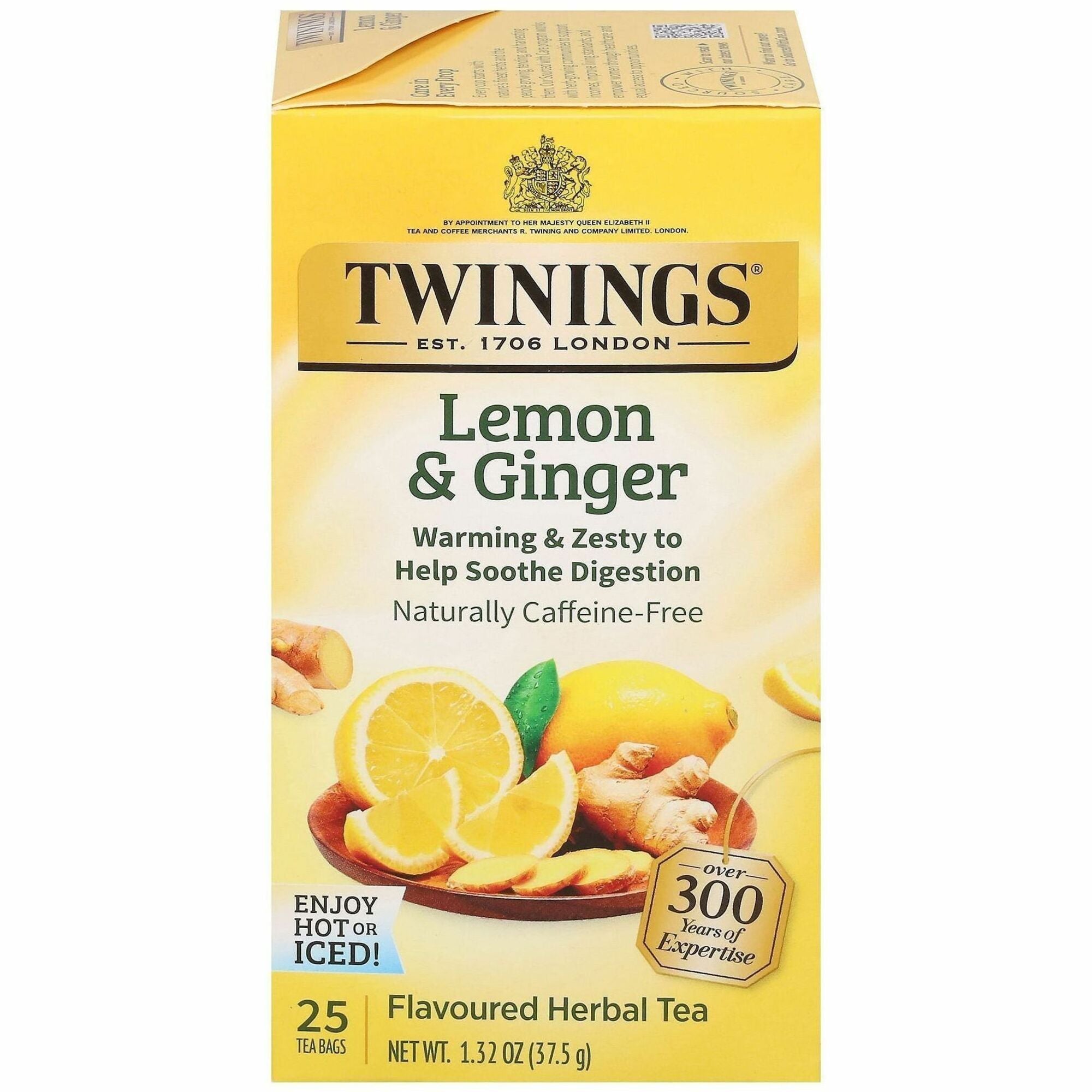 Twinings of London Lemon & Ginger Herbal Tea Bag