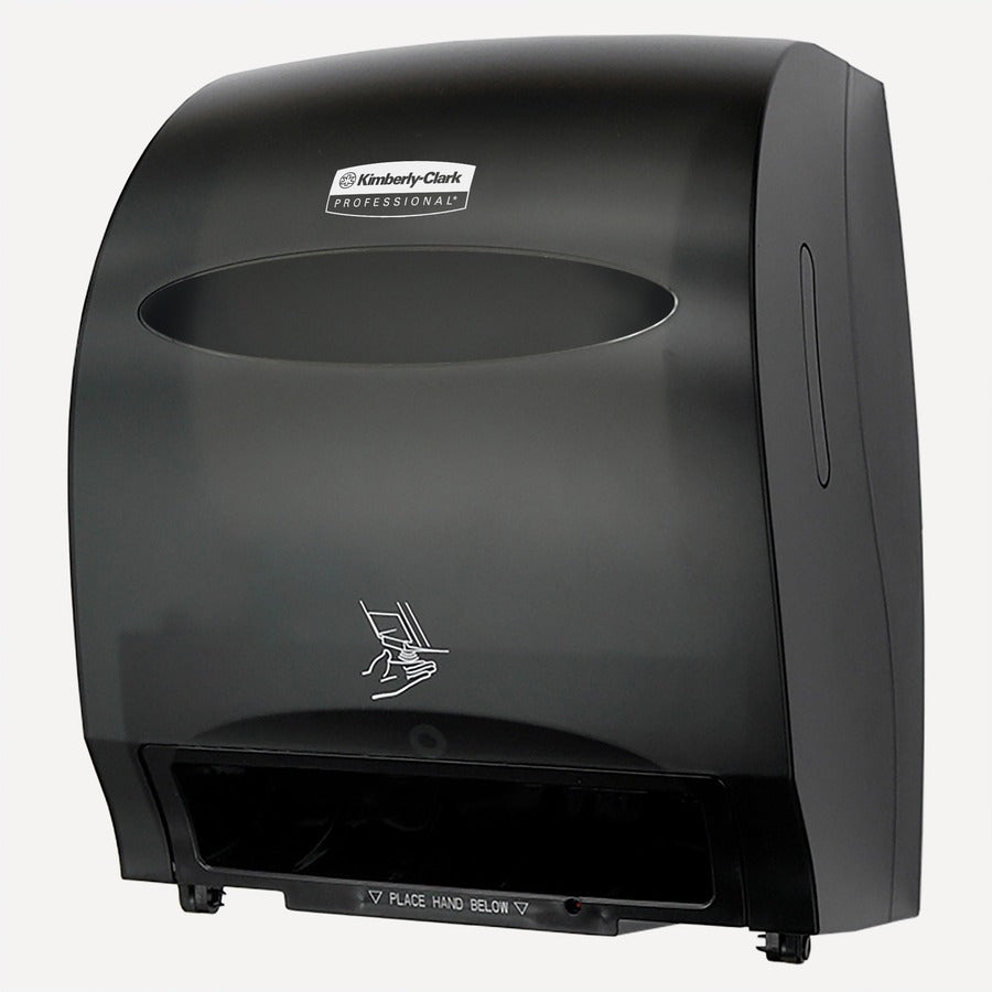 Kimberly-Clark Professional Electronic Touchless Roll Towel Dispenser - Touchless Dispenser - 15.8" Height x 12.7" Width x 9.6" Depth - Smoke - Jam Resistant, Spring Lock, Emergency Feed Knob - 1 Carton